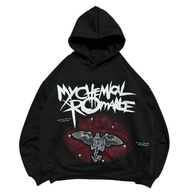 Hoodie Custom My Chemical Romance - Disenchanted Hoodie Boxy Oversize 330GSM