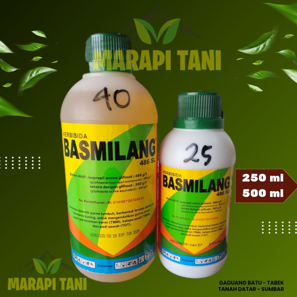 BASMILANG 486 SL || HERBISIDA MEMBASMI GULMA SAMPAI AKAR || 250ml - 500ml - 1 liter
