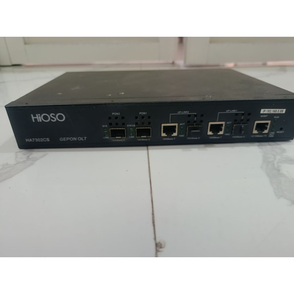 OLT EPON HIOSO 2 PORT BEKAS