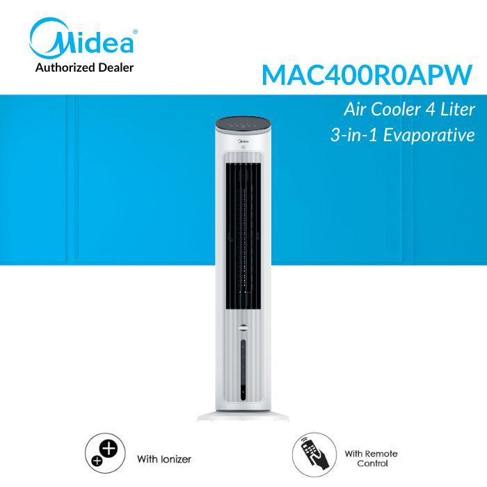 Midea Tower Fan Air Cooler 3in1 MAC400R0APW 4L Ionizer Diffuser