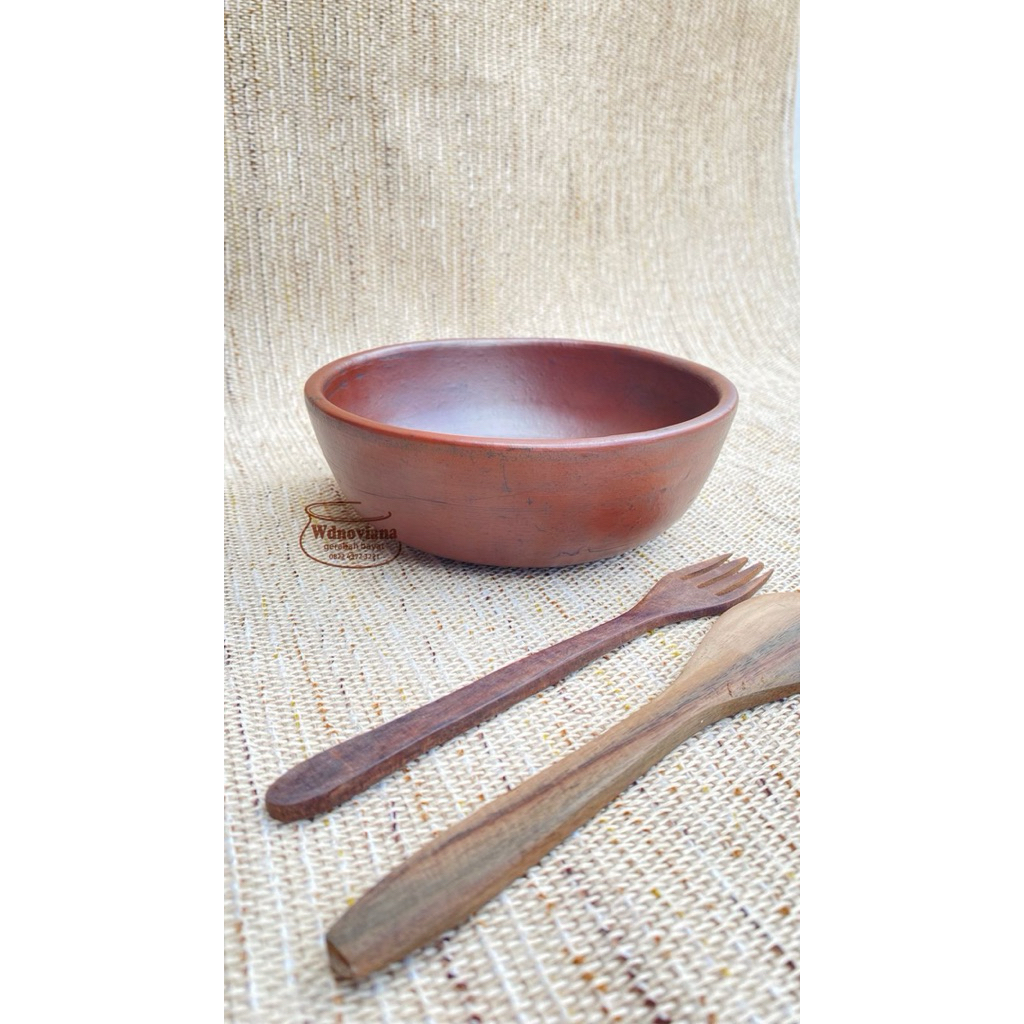 Mangkok Salad | Gerabah | Tanah Liat