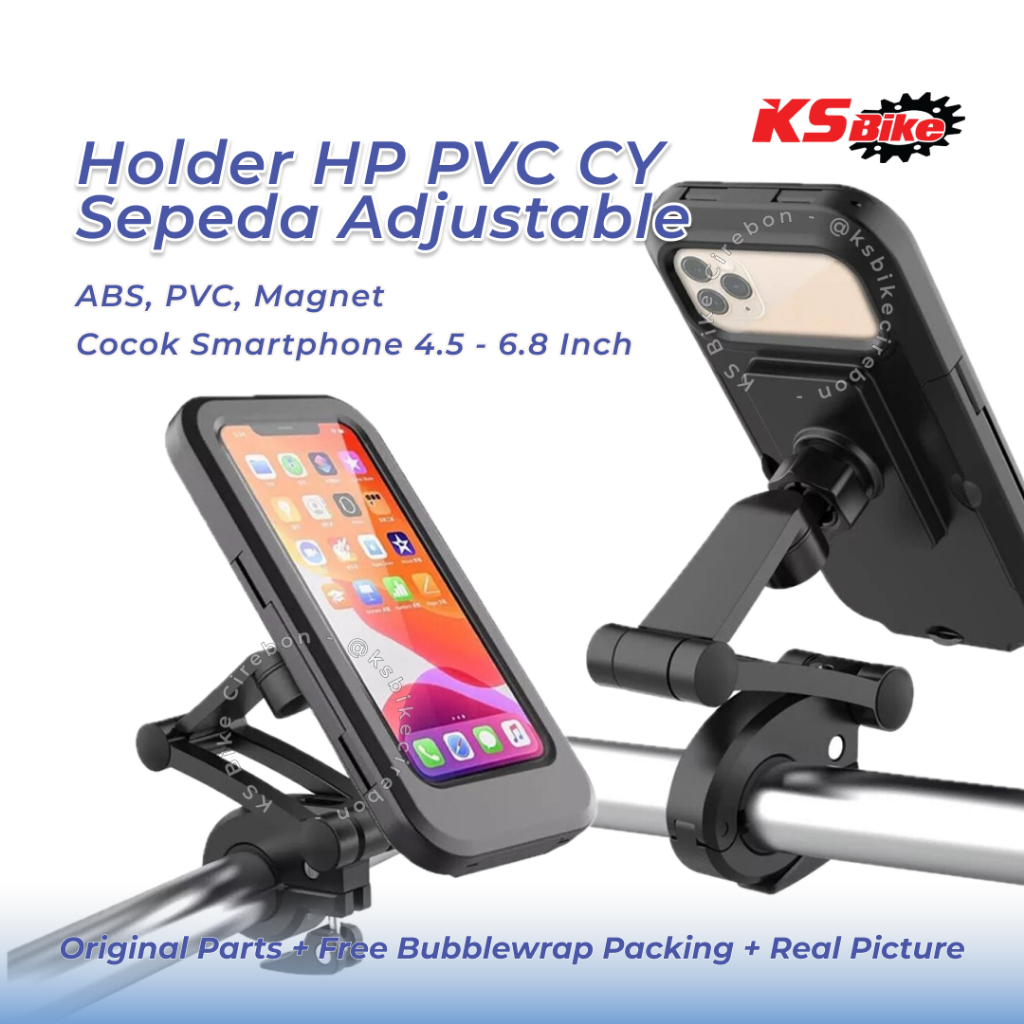 Holder HP Stang Handlebar Sepeda Adjustable PVC – Dudukan Smartphone Stang Sepeda Gunung MTB Federal