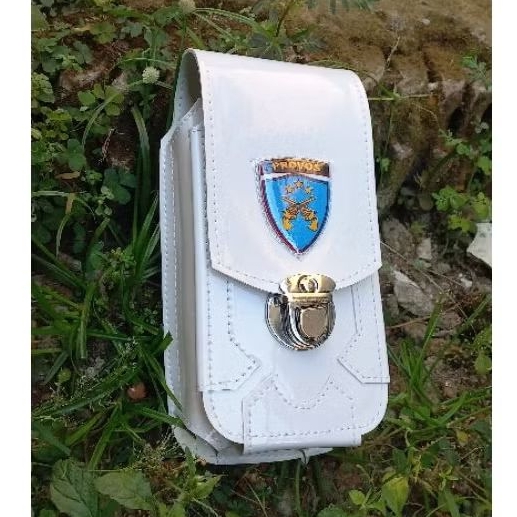 Sarung Tempat Hp Pinggang Tas Dompet Handphone Pinggang Doble Prov Polisi Slot Pouch Hp Pria