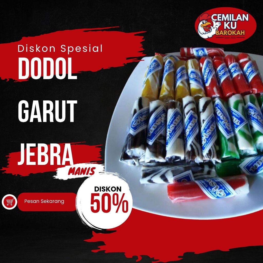 

Dodol Garut Paket Nostalgia 250gr / 500gr / 1kg – Varian Zebra & Original Saja – Rasa Legendaris