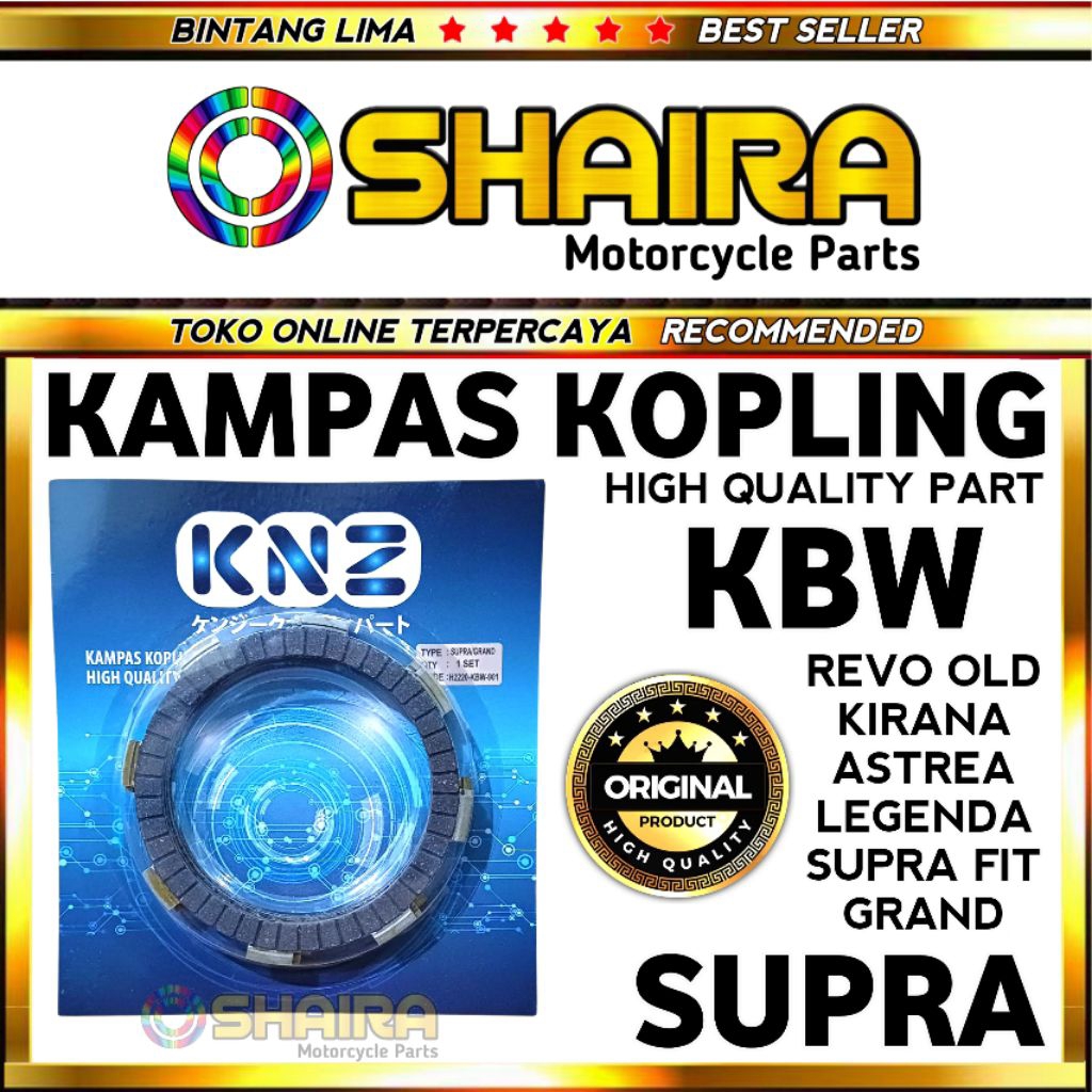 KAMPAS KOPLING SUPRA / KAMPAS KOPLING GRAND / LEGENDA / ASTREA / KIRANA / SUPRA FIT KAMPAS KOPLING K