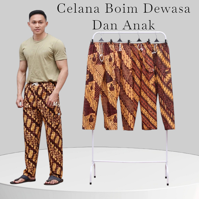 Celana Boim/Celana Batik Betawi/Celana Batik Pria Dewasa dan Anak