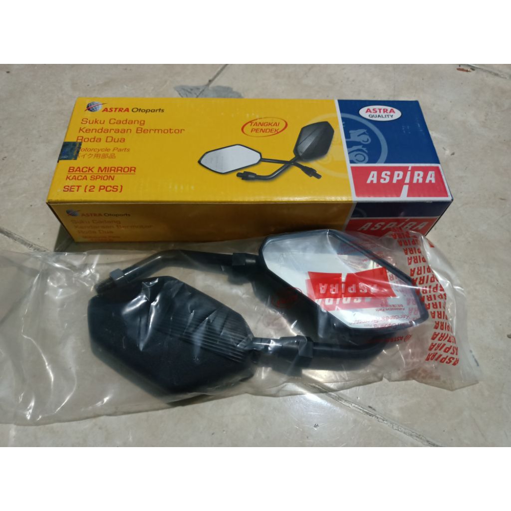spion honda vario beat tiger supra 125 tangkai gagang pendek kecil. original aspira