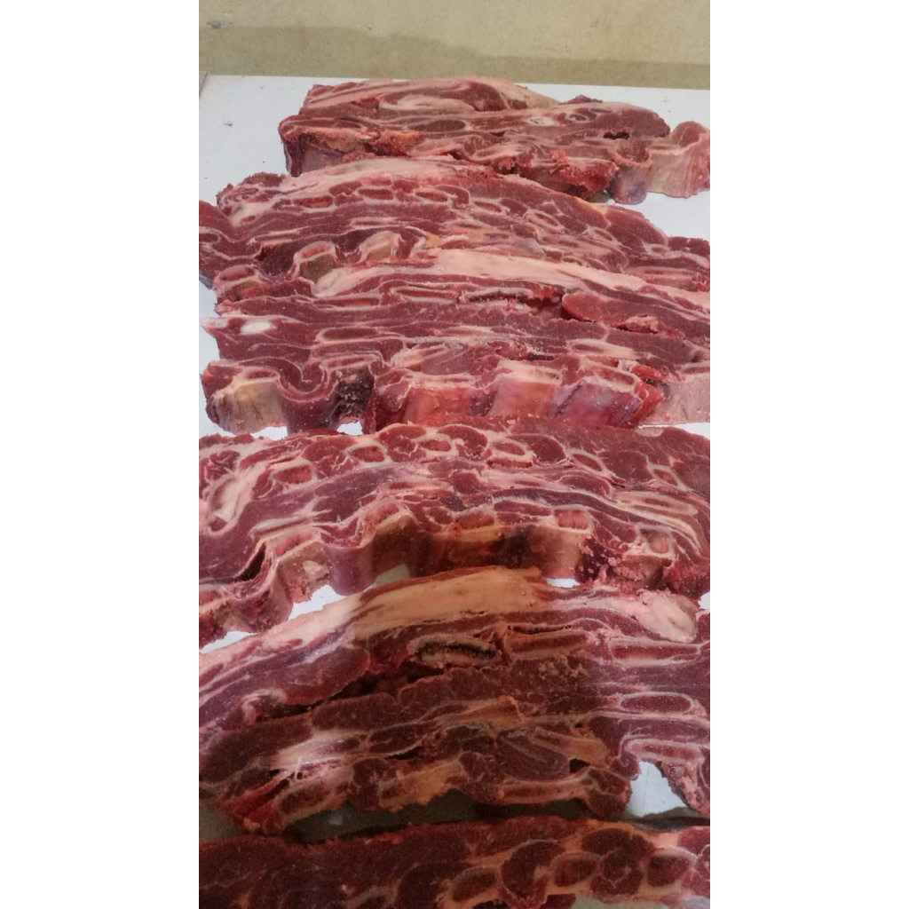 

iga sapi / short beef ribs rack/ iga sapi tebal daging 1kg