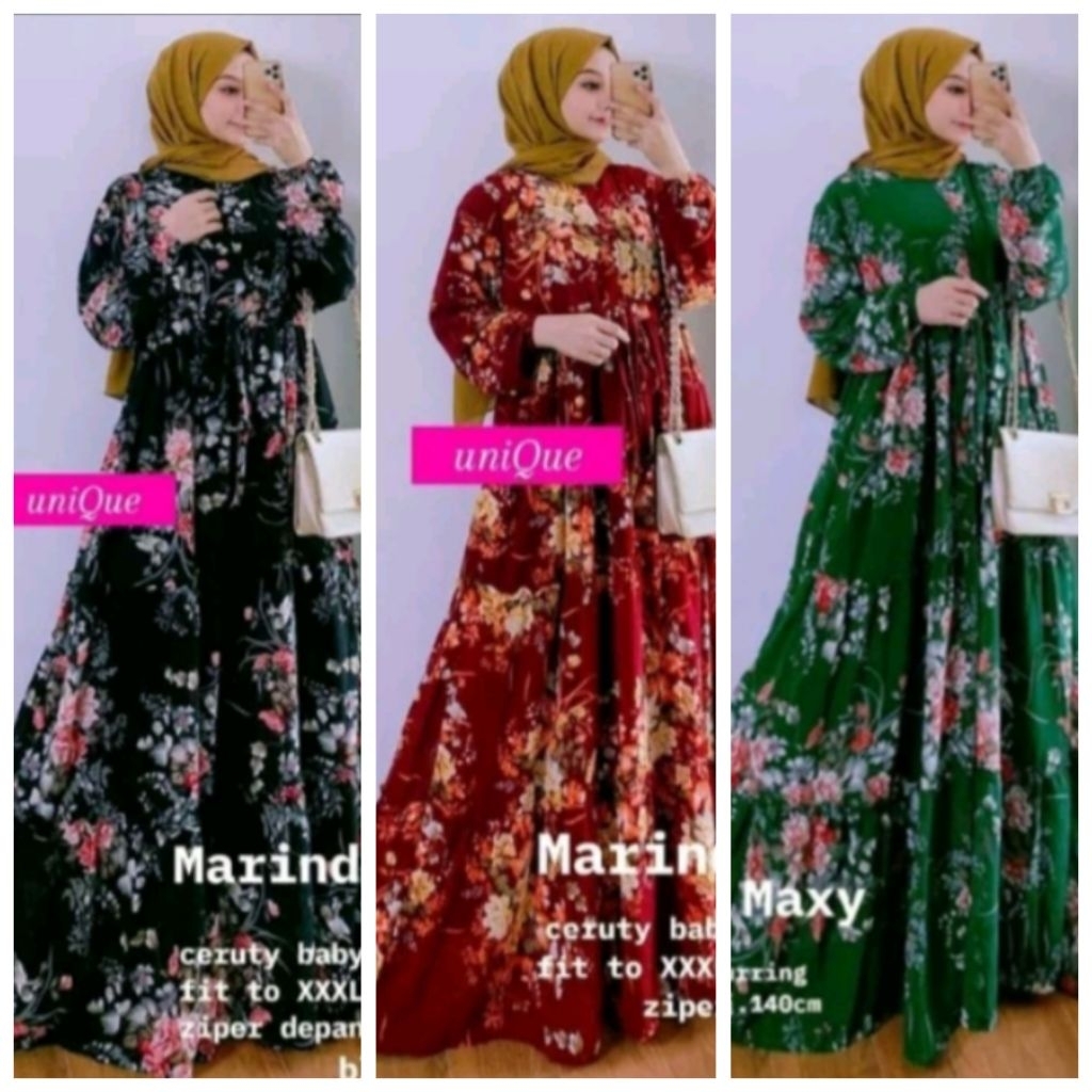 PAKET HEMAT 100 RIBU DAPAT 3 PCS//(PROMO HARGA MURAH) BAJU GAMIS SAKURA MOLISA BANGKOK TERBARU KEKIN