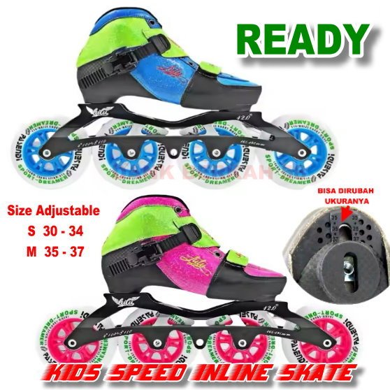 Sepatu Roda Kecepatan Anak Kids Speed Inline Skate Adjustable
