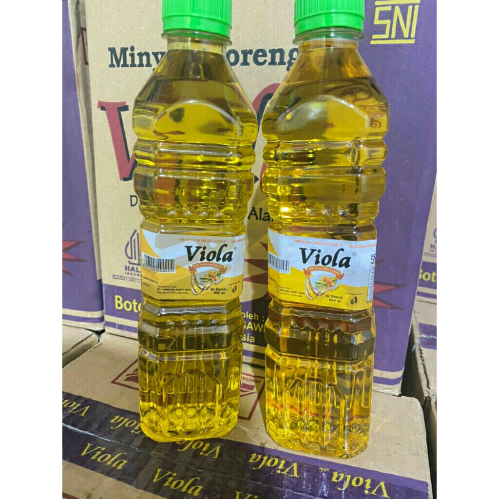 

Minyak goreng viola 600 ml 6 pcs