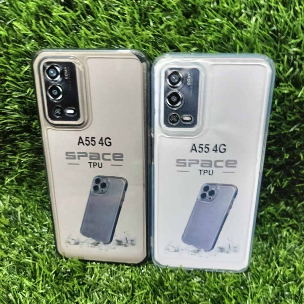 SoftCase Casing Clear Oppo A55 4G Silikon Bening Transparan TPU Pelindung Belakang Hp