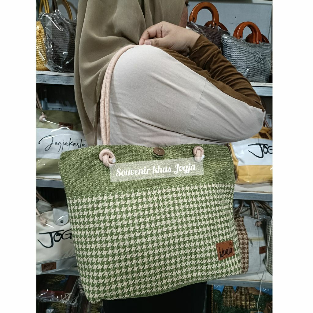 PROMO Tas Kancing goni kombinasi otis totebag || Souvenir Khas jogja|| SOUVENIR DAN OLEH-OLEH KHAS J