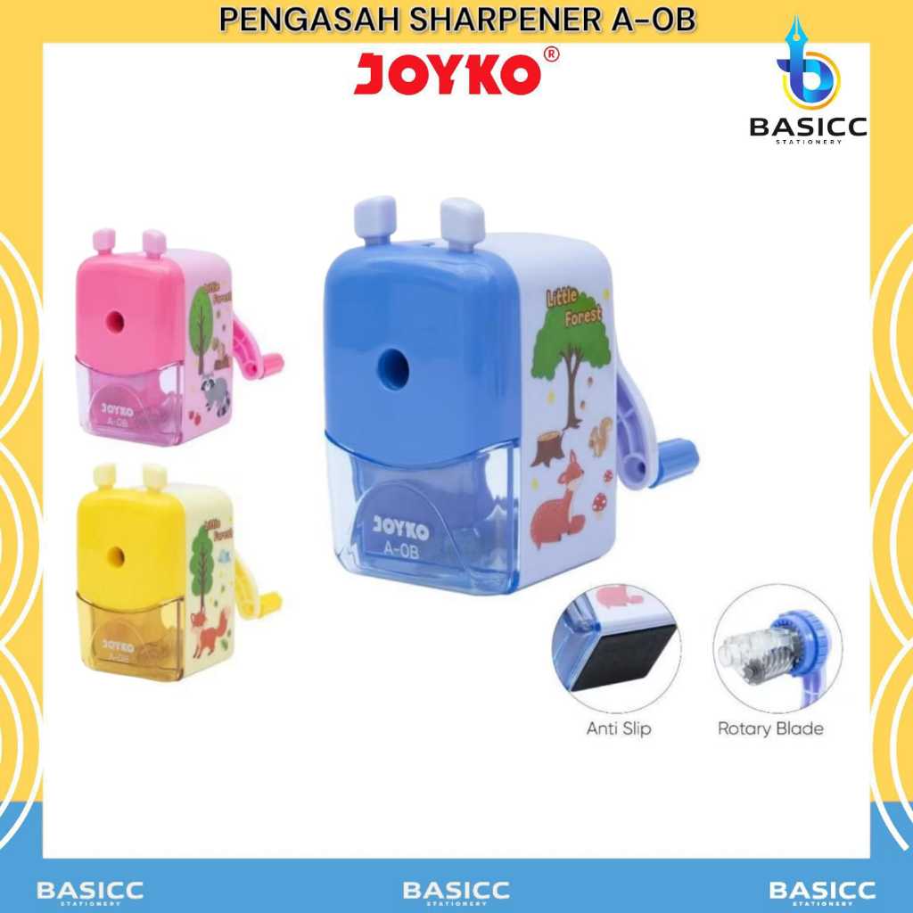 

Joyko Sharpener Rautan Pengasah Pensil Putar A-0B @1 Pcs