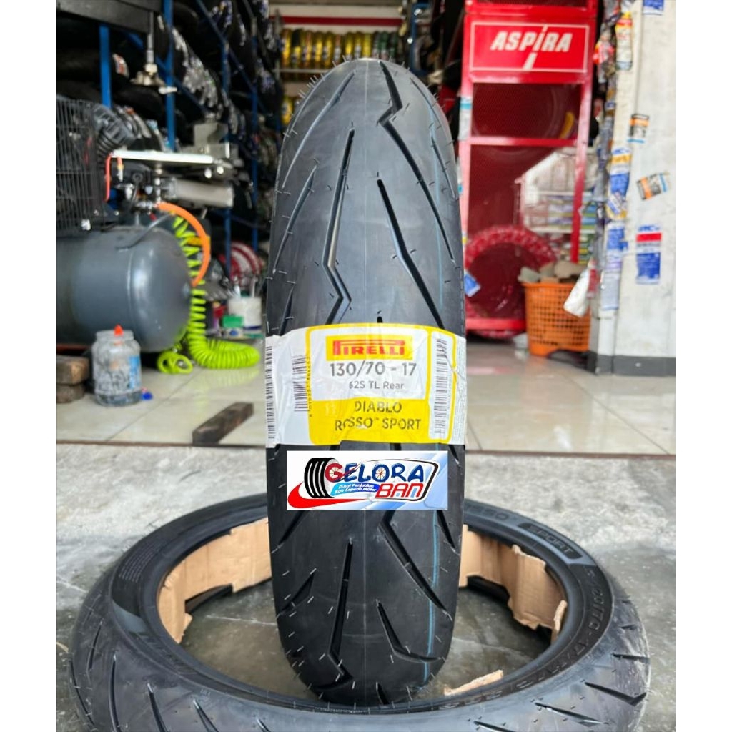 Pirelli Diablo Rosso Sport 130/70-17 Tubeless Ban Soft Compound Ban 130/70-17 ban Montor Ring 17 ban