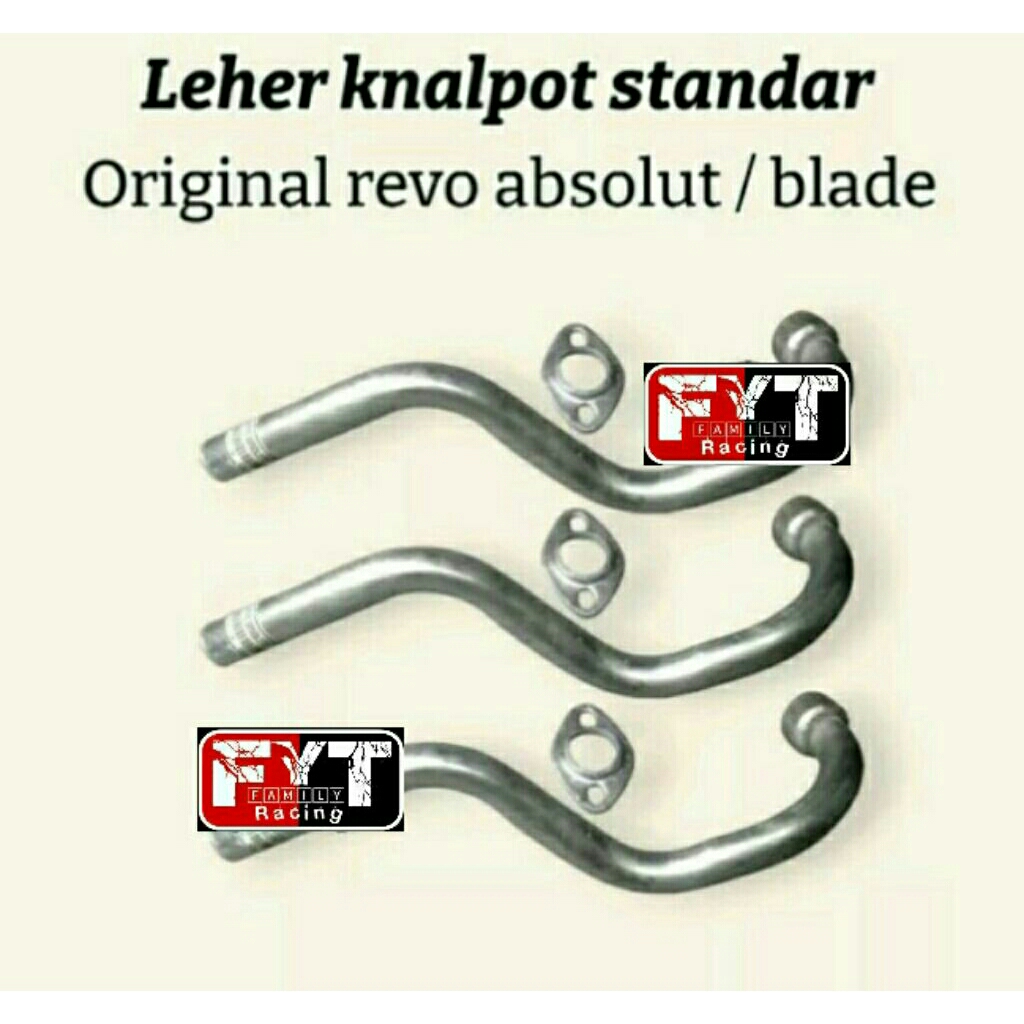 leher knalpot motor revo absolute fit blade tebal berkualitas