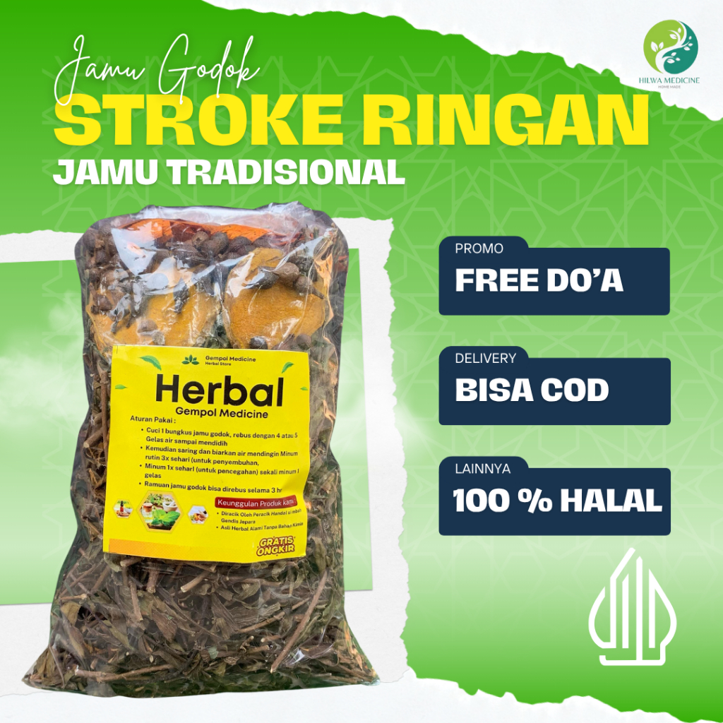 

JAMU HERBAL MEMBANTU PEMULIHAN BICARA DAN GERAK / JAMU GODOK STROK AMPUH / JAMU HERBAL ( BISA COD )