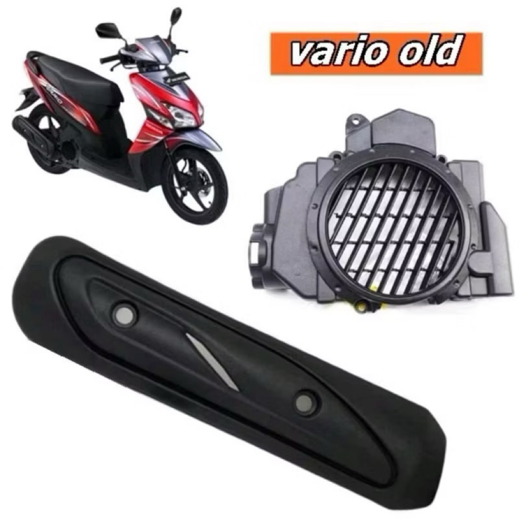 COVER RADIATOR DAN COVER KNALPOT VARIO 110 KARBU VARIO 110 CW KARBU VARIO 110 CBS KARBU