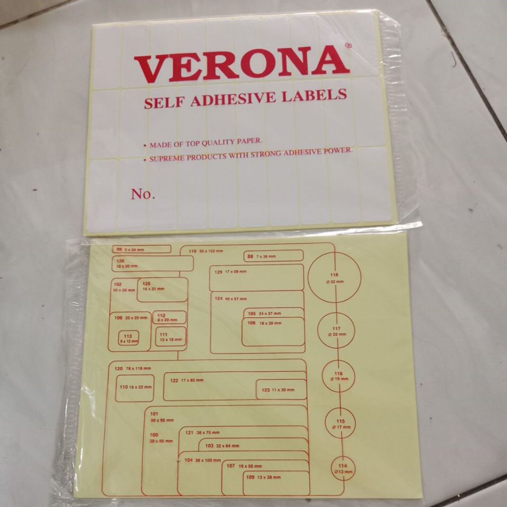 

cuci gudang KL01 kertas label no 107 ukuran 19x50mm