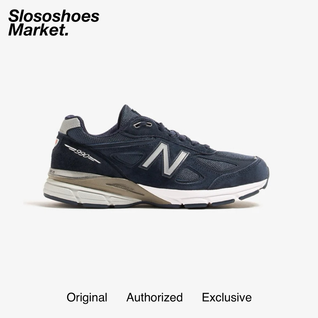 New Balance 990v4 Navy Silver Made in USA (U990NV4)