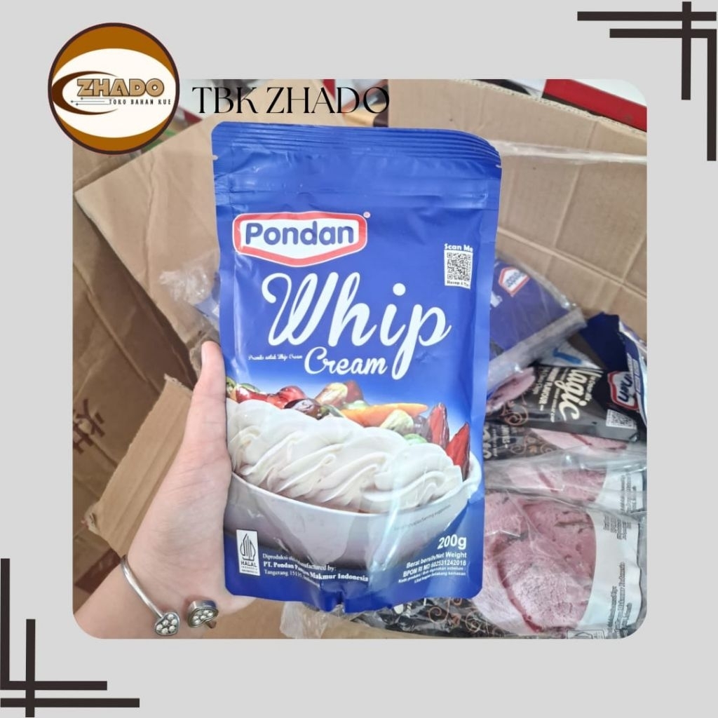 

Pondan Whip Cream Powder/ Krim Kocok Bubuk