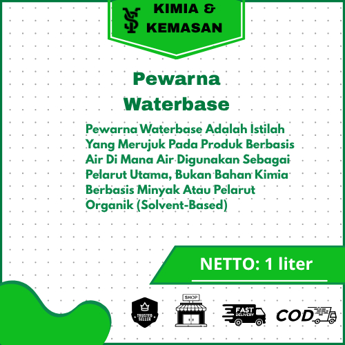 

Pewarna Waterbase 1 liter/ Pigment Liquid Waterbase / Pewarna Sabun-Slime-Cosmetic-Makanan