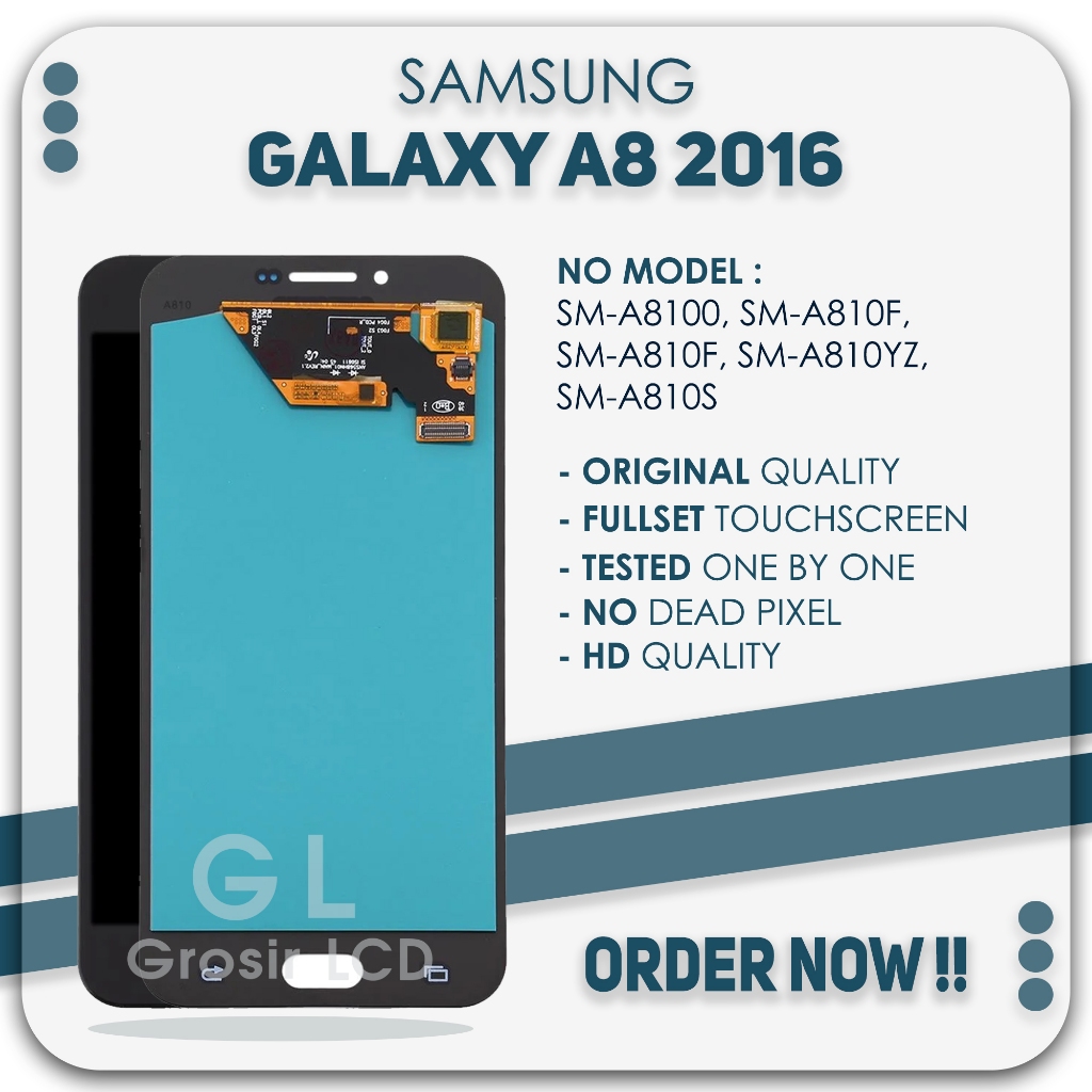 Grosir LCD Samsung A8 2016 / A810 - Fullset Touch Screen