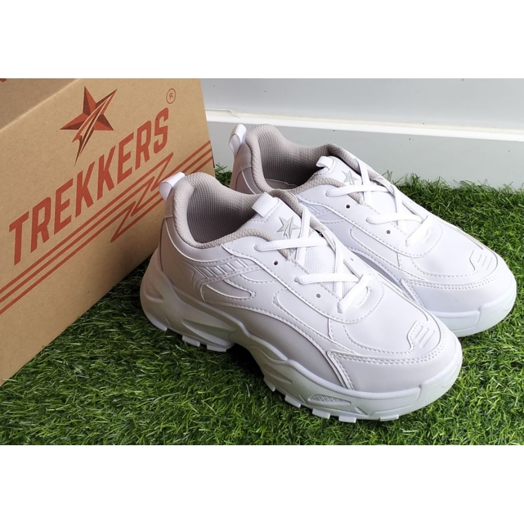 Sepatu Olahraga - Sepatu Sneakers Wanita TREKKERS JEJU - ULSAN full Putih