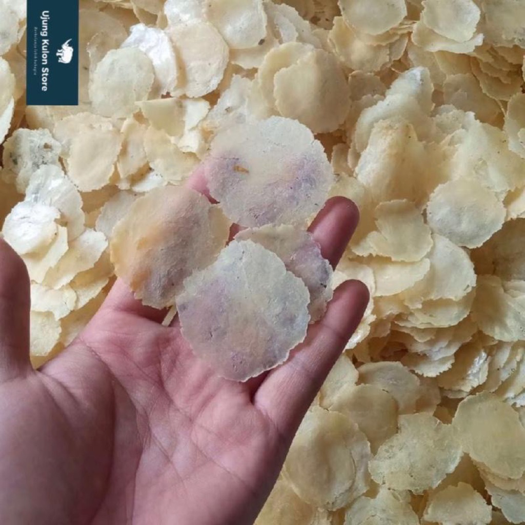 

1 kg Emping Melinjo Mentah Gurih Khas Pandeglang Handmade