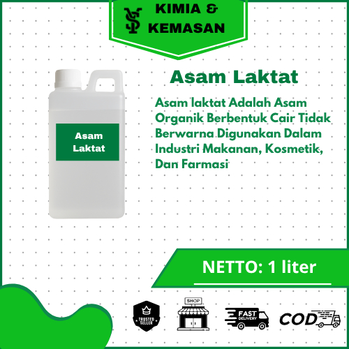 

Asam Laktat 1 liter/ Lactic Acid – Bahan Aktif Skincare & Pengatur pH