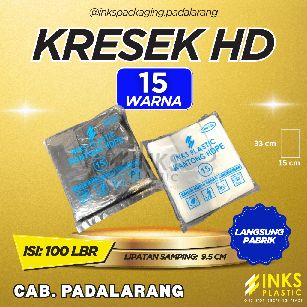 KRESEK HD 15 WARNA (HITAM, PUTIH)