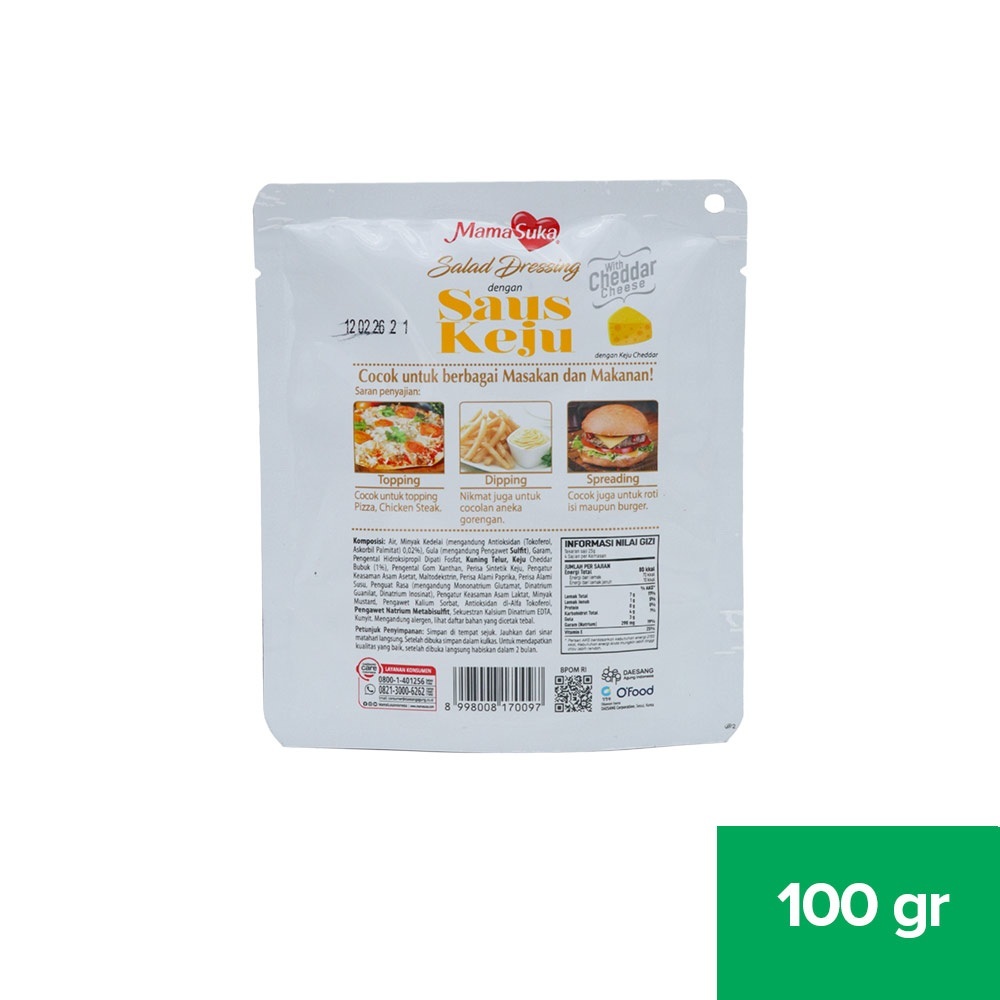 

MAMASUKA SALAD DRESSING SAUS KEJU 100 GR