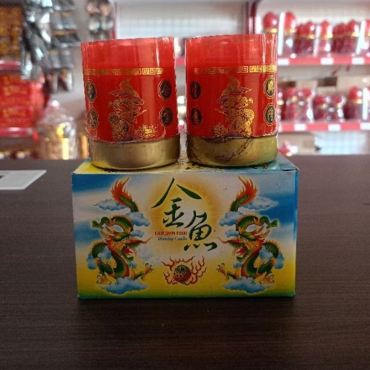 [LILIN] Lilin Naga Merah Golden Fish 1Hari/Lilin Merah Naga 1hari