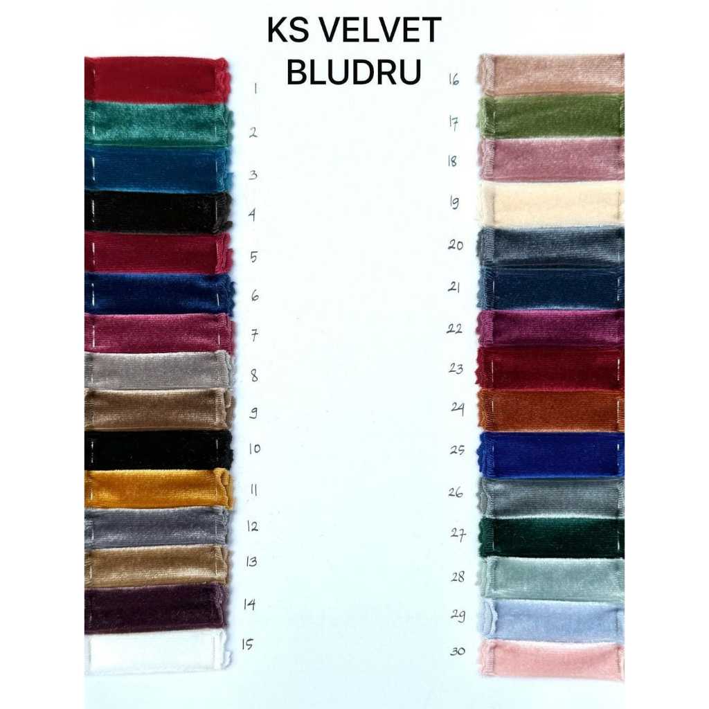 Kakania Textile 1 Roll Kain VELVET BLUDRU