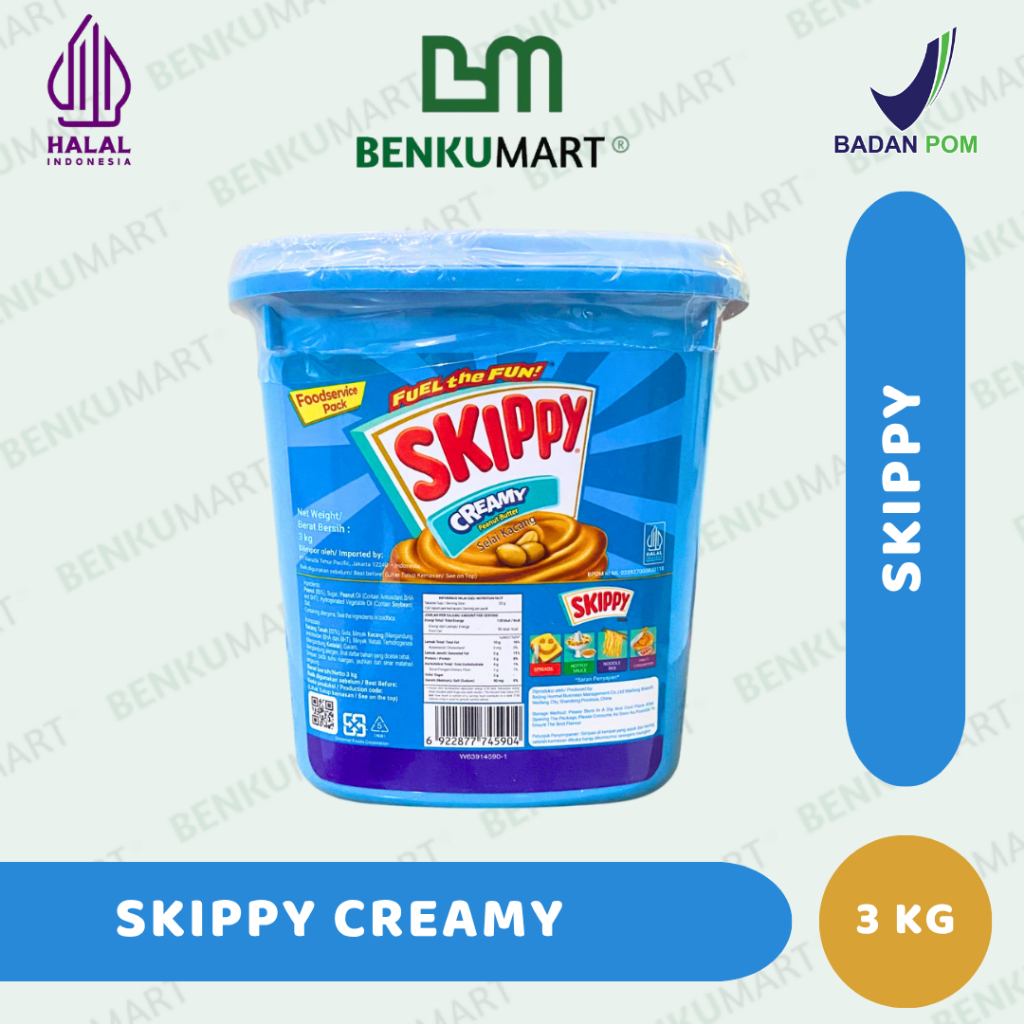 

Skippy Creamy Peanut Butter 3 Kg | Selai Kacang
