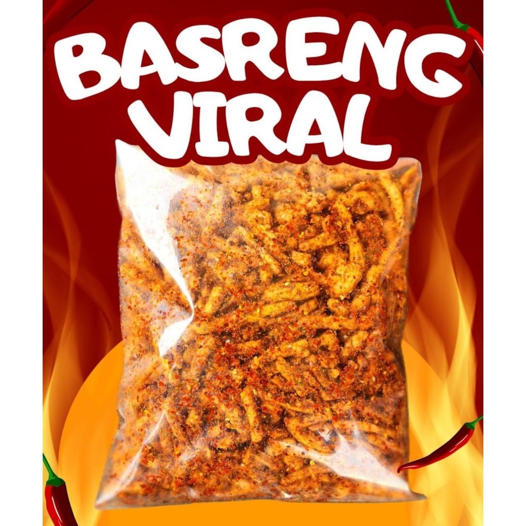 

Basreng Original Pedas Daun Jeruk Viral 1KG Cemilan Sultan Cianjur Snack Sajodo Ngabret Renyah Enak