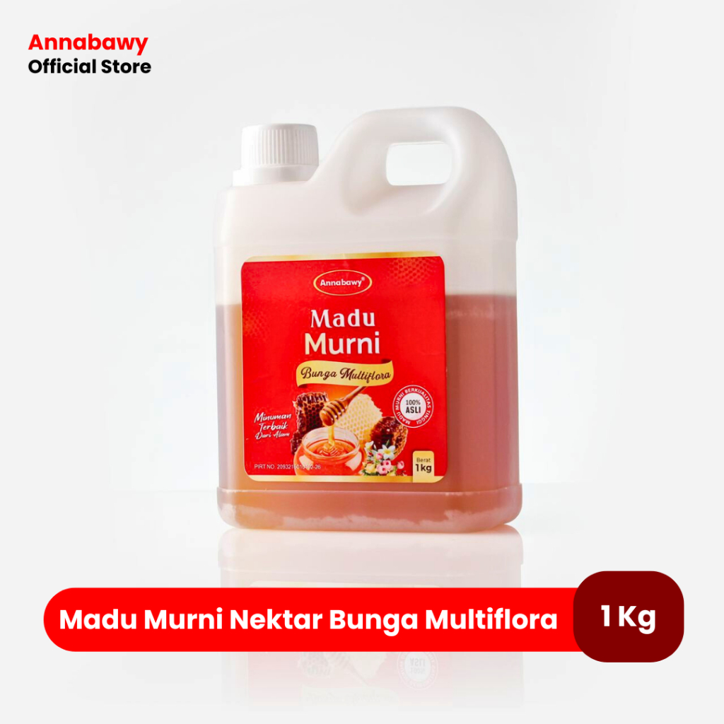 

Madu Murni Nektar Bunga Multiflora 1kg Annabawy Raw Honey Premium Quality Jaminan ORIGINAL