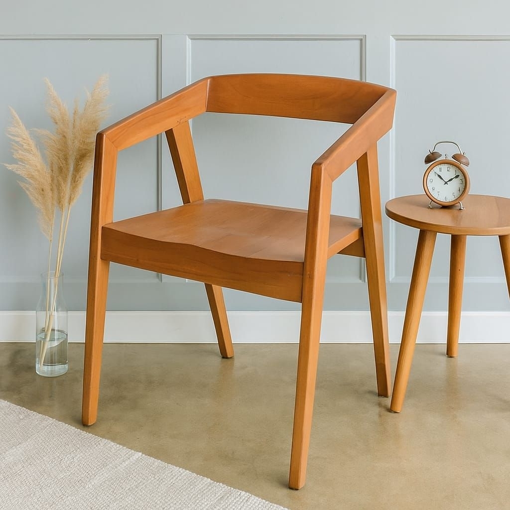 Kursi Cafe Minimalis / Kursi Cafe / Kursi cafe kayu jati / Kursi makan / Kursi makan kayu jati