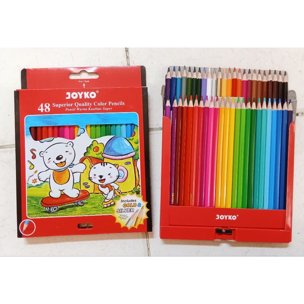 

PENSIL WARNA JOYKO PANJANG 48 WARNA