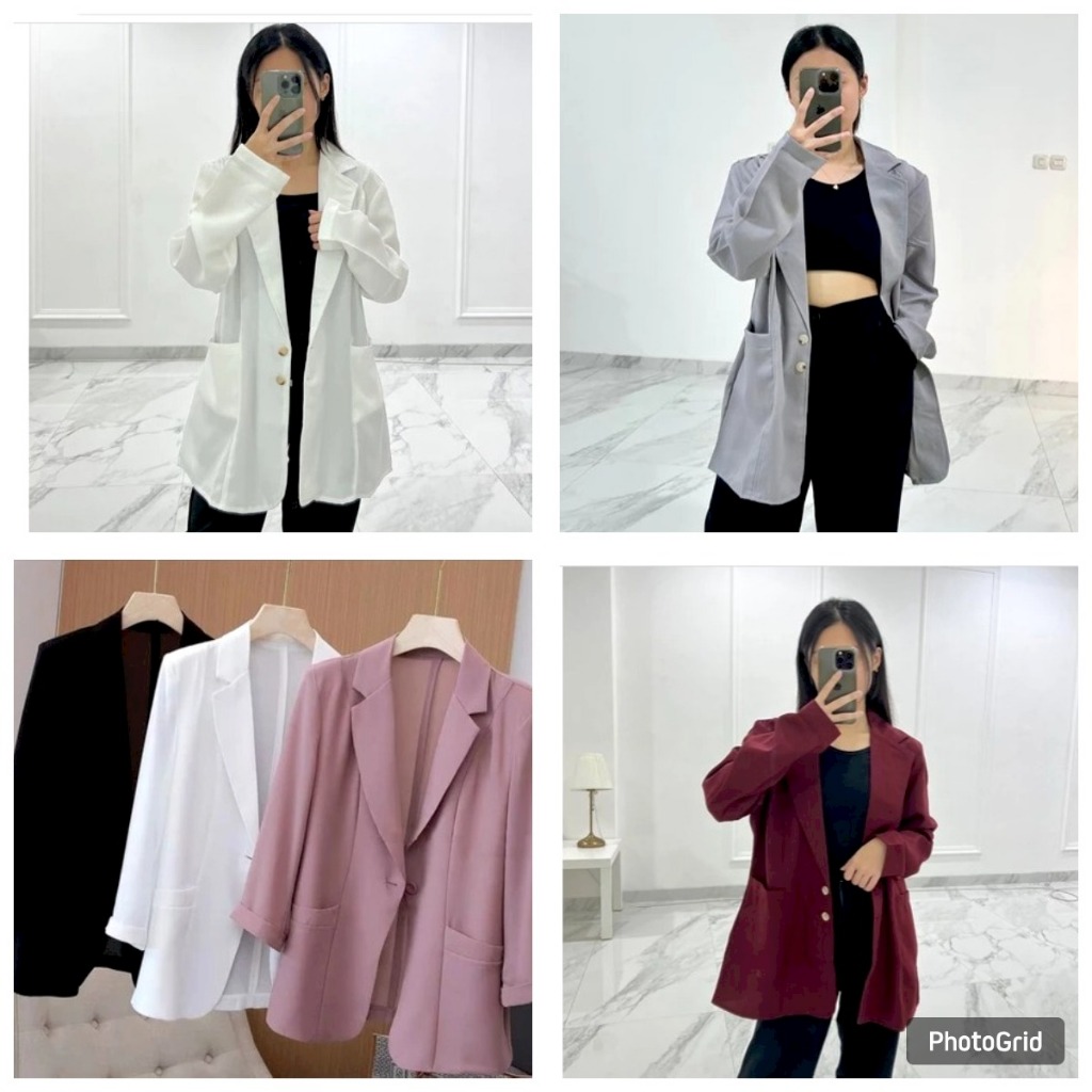 BLAZER WANITA /JAS KANTOR / BLAZER LENGAN PANJANG/ korean style blazer korea wanita blazer wanita ko