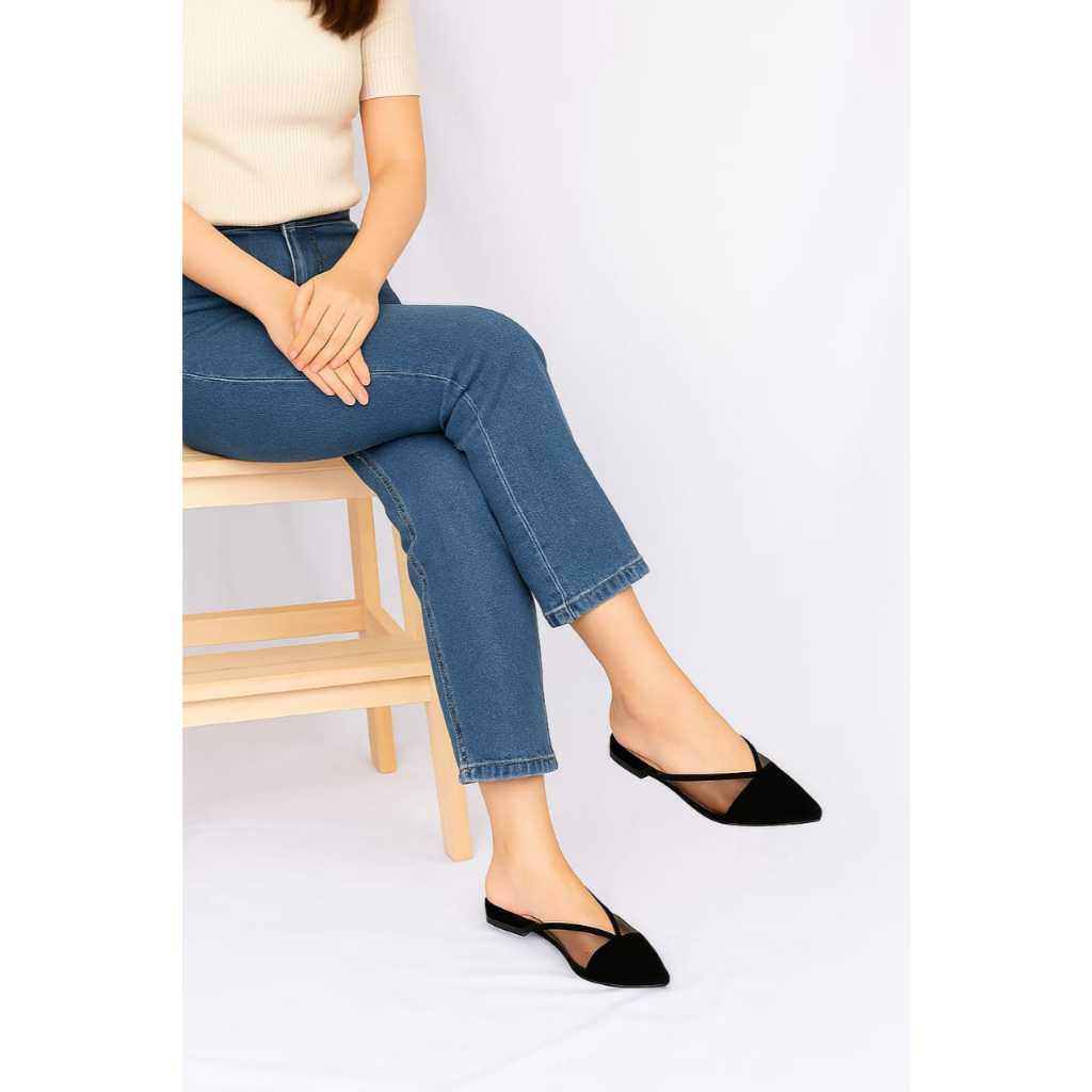 Mishoe - Sepatu Hak wanita 2cm Azara - sepatu wanita premium - sepatu big size wanita - sepatu wanit