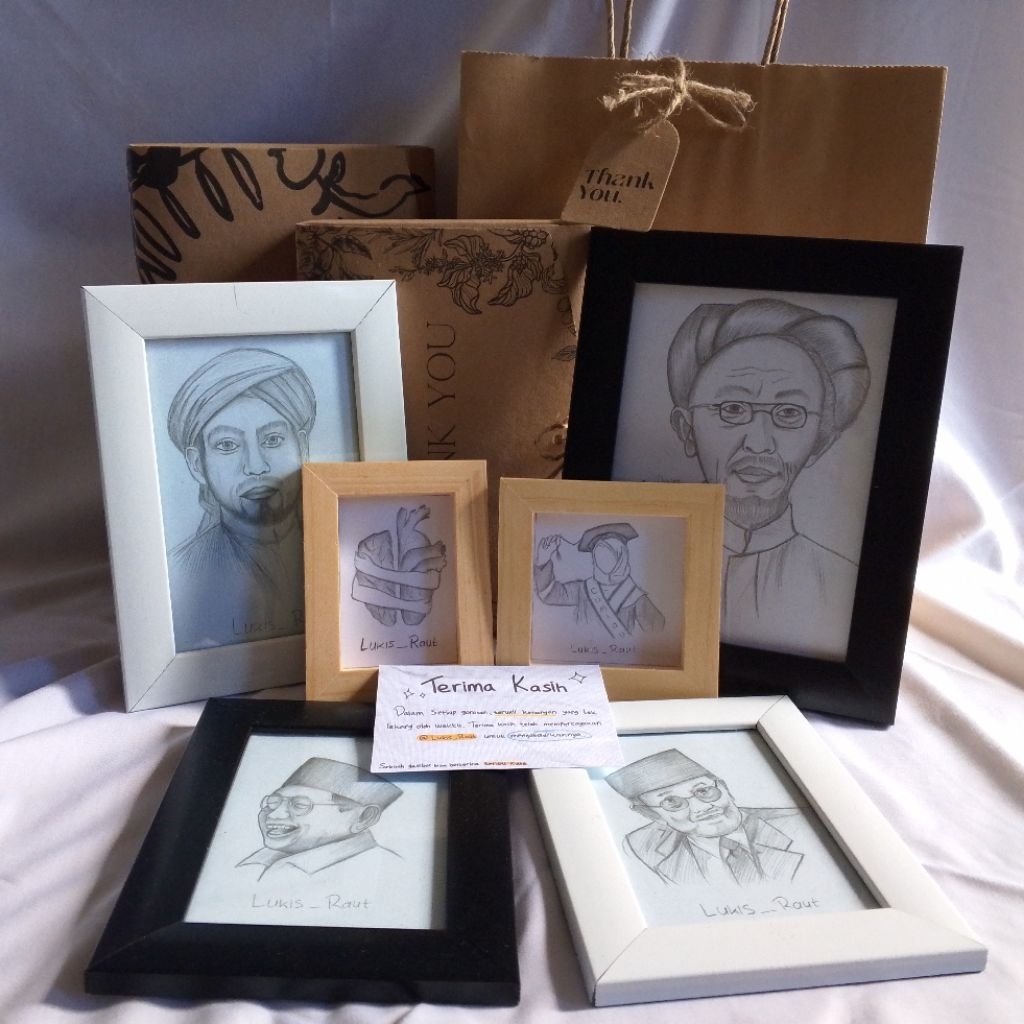 

Sketsa Wajah + Free bingkai ukuran 3R