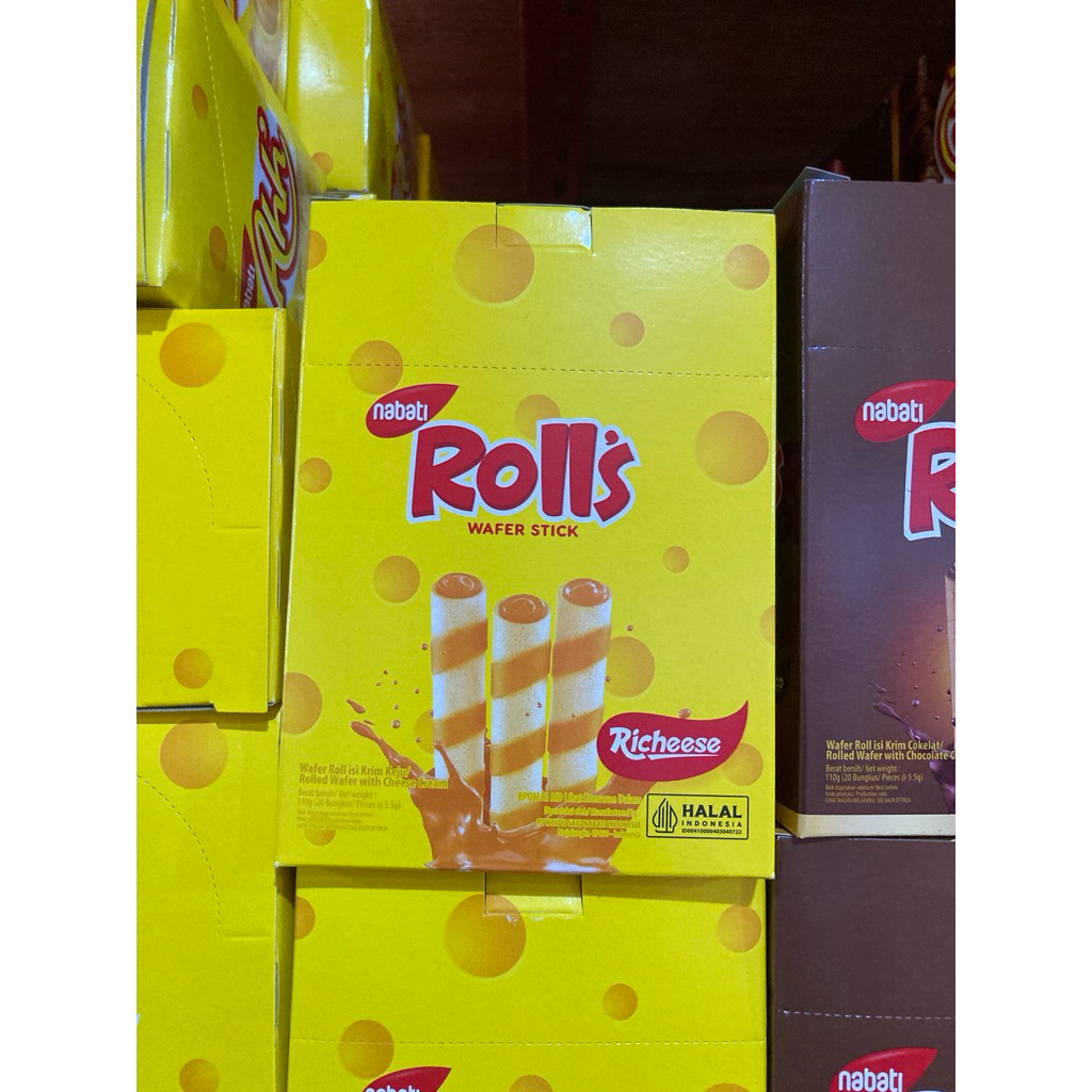 

(1 pack) Nabati Roll's isi 20 pcs