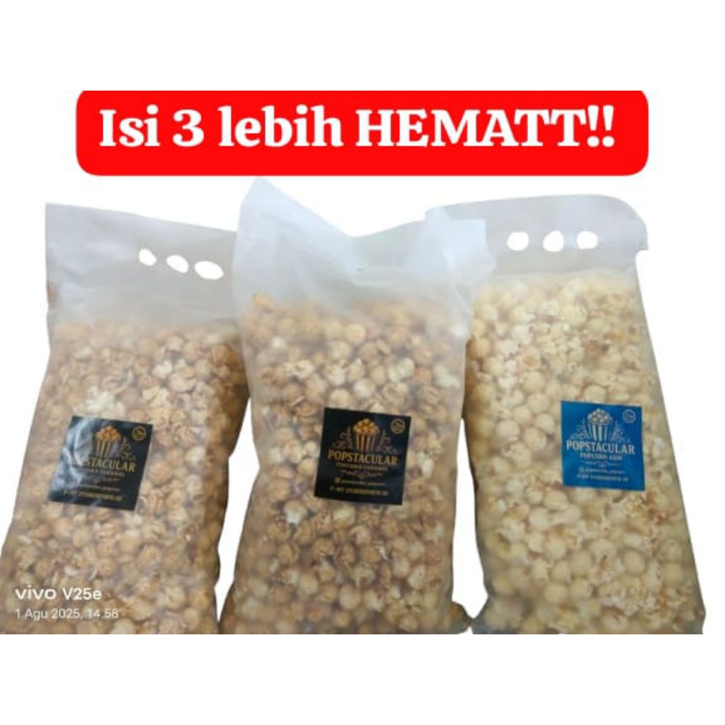 

PROMO POPCORN CARAMEL AND SALT!! - BUNDLING 3 BAG