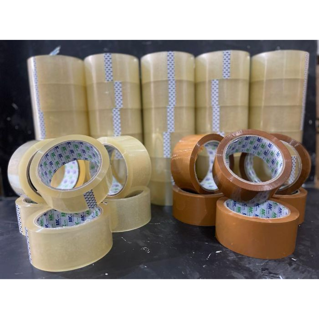 

Lakban 45MM x 75meter X mikron Bening/Coklat per roll