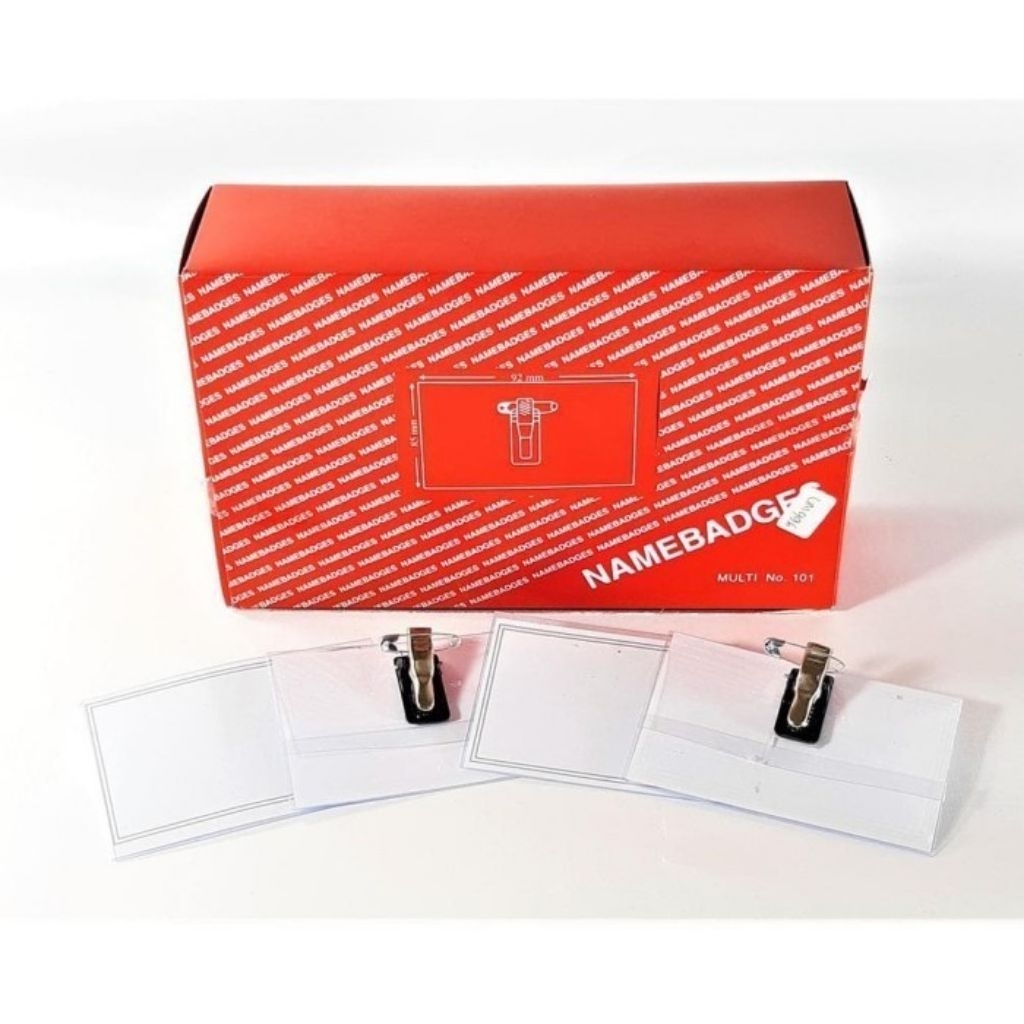 

50 PCS NAME TAG JEPIT NAME TAG PLASTIK