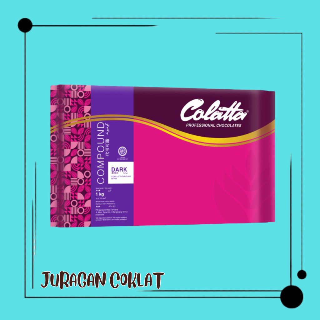 

COLATTA DARK COKELAT COMPOUND 1kg | DARK COKLAT | COKLAT BATANGAN