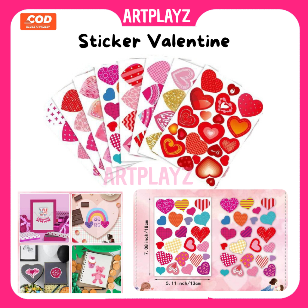

Min.order 3 pcs - Sticker Valentine Day / Stiker Valentine's Day / Selamat Hari Kasih Sayang / Valentine / Gift| Sticker DIY | Stiker Valentine | Stiker Binatang | Stiker Mainan | Mainan Edukasi Anak
