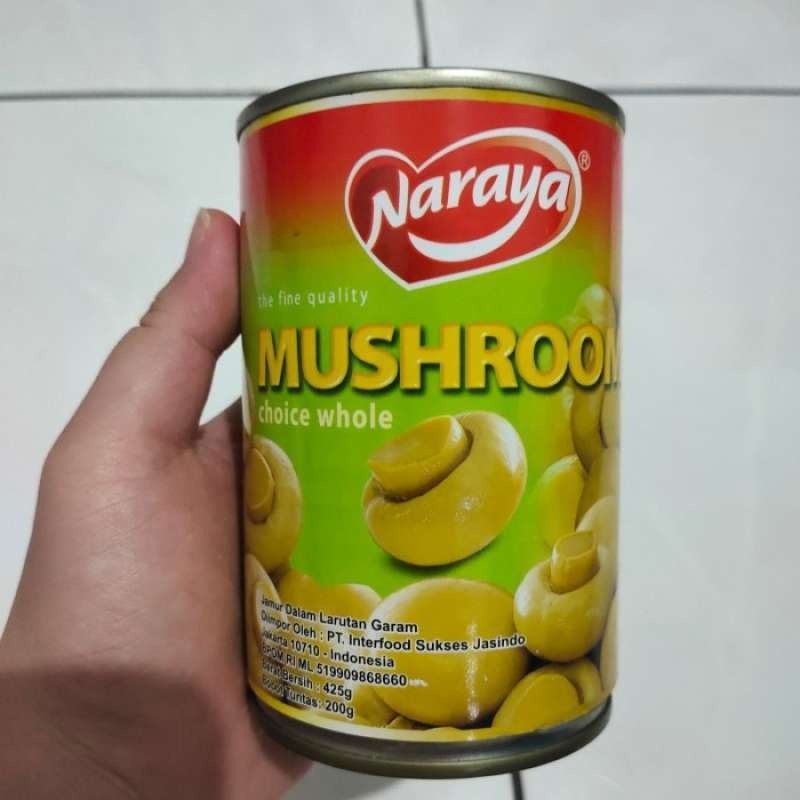 

[oddsolshop] pekanbaru/Naraya Mushroom Choice Whole 425GR / Jamur Kaleng