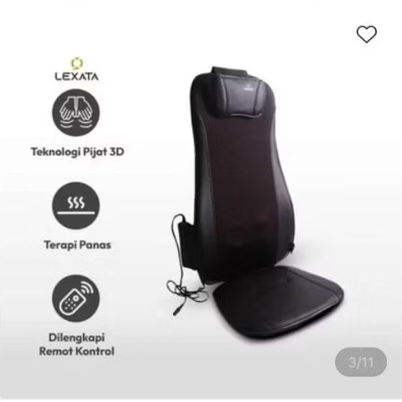 Lexata Bantalan kursi pijat Shiatsu